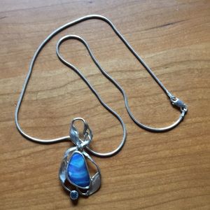 Sterling silver chain with charm